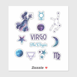Virgo Zodiac Sticker Collection
