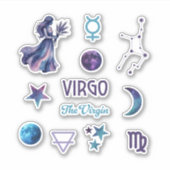 Virgo Zodiac Sticker Collection (Vorderseite)