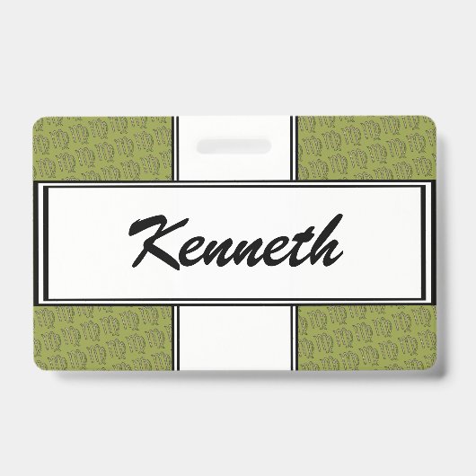 Virgo Zodiac Symbol Element von Kenneth Yoncich Ausweis (Vorderseite)