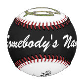 Virgo Zodiac Symbol Element von Kenneth Yoncich Baseball (Rückseite)