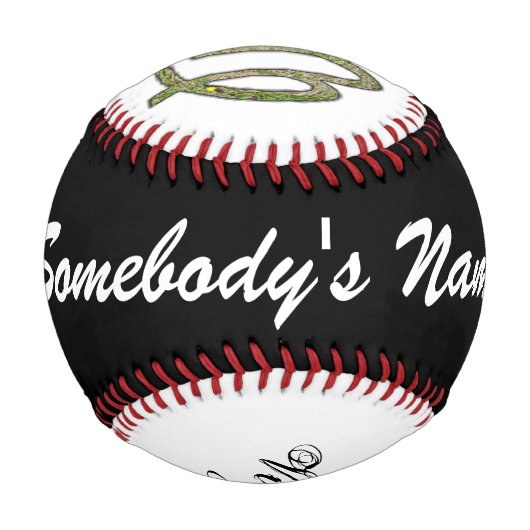 Virgo Zodiac Symbol Element von Kenneth Yoncich Baseball (Rückseite)