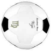 Virgo Zodiac Symbol Element von Kenneth Yoncich Fußball (Gedreht)
