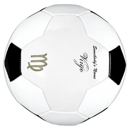Virgo Zodiac Symbol Element von Kenneth Yoncich Fußball (Gedreht)