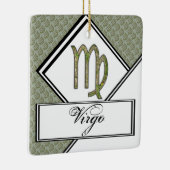Virgo Zodiac Symbol Element von Kenneth Yoncich Keramikornament (Rechts)