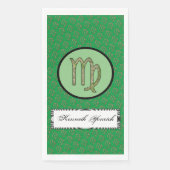 Virgo Zodiac Symbol Element von Kenneth Yoncich Serviette (Vorderseite)