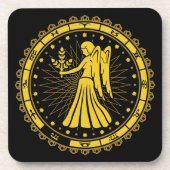 Virgo - Zodiac - Symbol - Horoskop Getränkeuntersetzer (Vorderseite)