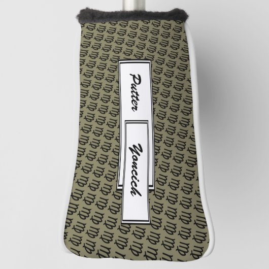 Virgo Zodiac Symbol Standard von Kenneth Yoncich Golf Headcover (Rotieren 90)