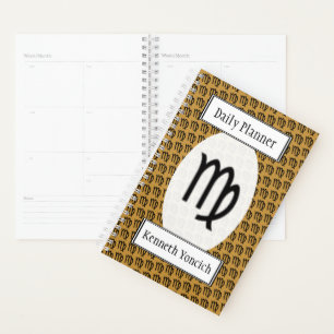 Virgo Zodiac Symbol Standard von Kenneth Yoncich Planer