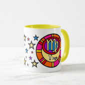Virgo Zodiac Symbol-Tasse Tasse (VorderseiteRechts)