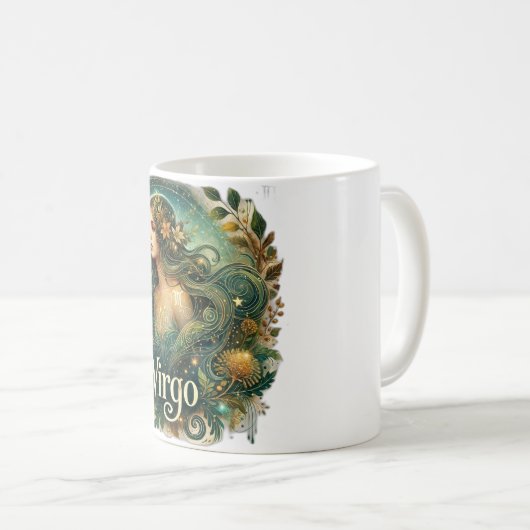 Virgo Zodiac Tasse - Erdung und Mystische ♍ ✨ (VorderseiteRechts)