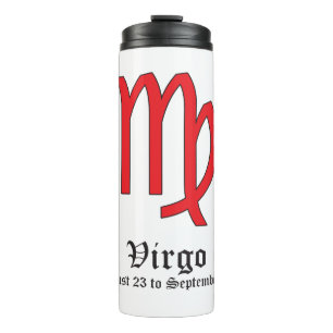 Virgo zodiac thermosbecher