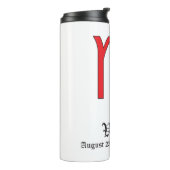 Virgo zodiac thermosbecher (Nach links gedreht)