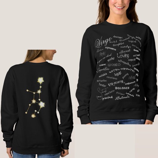Virgo Zodiac Traits Star Constellation Text Schlüsselanhänger