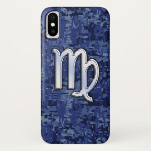Virgo Zodiac über Navy Digital Camouflage Case-Mate iPhone Hülle