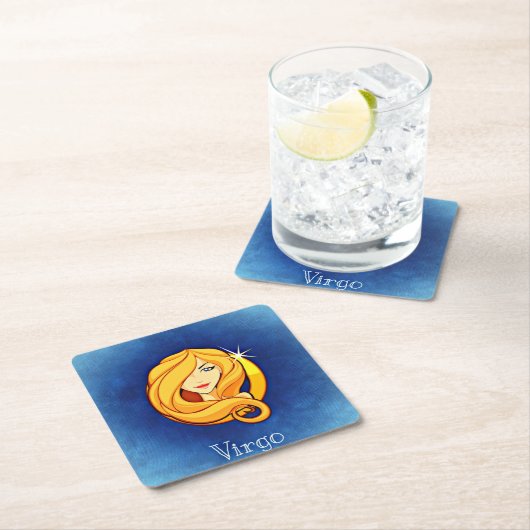 virgo zodiac-Untersetzer Rechteckiger Pappuntersetzer (Vor Ort)