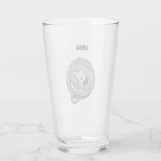 Virgo Zodiac Vector Glas (Rückseite)