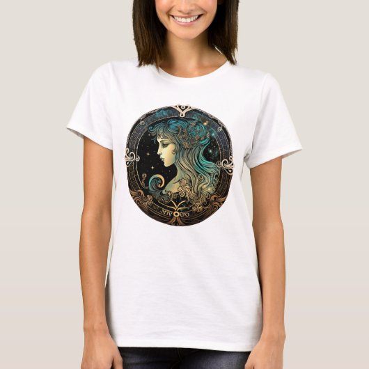 Virgo Zodiac Woman T-Shirt (Vorderseite)