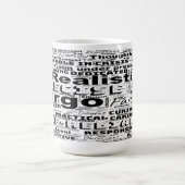 Virgo Zodiac Word Cloud Inspiration Kaffeetasse (Mittel)
