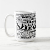 Virgo Zodiac Word Cloud Inspiration Kaffeetasse (Links)