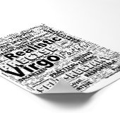 Virgo Zodiac Word Cloud Inspiration Poster (S) (Ecke)