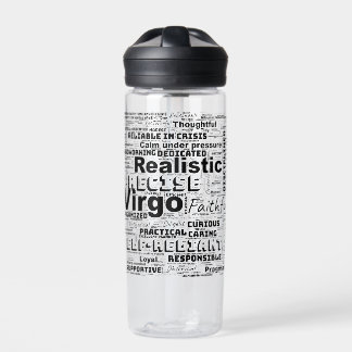 Virgo Zodiac Word Cloud Inspiration Trinkflasche