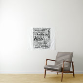 Virgo Zodiac Word Cloud Inspiration Wandteppich (Beispiel (Horizontal))