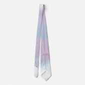 Virgo Zodiac-Zeichen auf Pastellen Nacre Style Pri Krawatte (Rückseite)