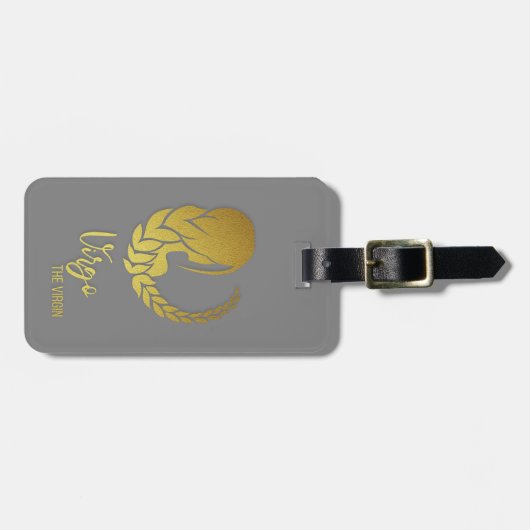 Virgo Zodiac-Zeichen Gepäckanhänger (Vorderseite horizontal)