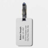 Virgo Zodiac-Zeichen Gepäckanhänger (Rückseite vertikal)