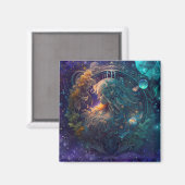 Virgo Zodiac Zeichenwasser-Farbe Design Magnet (Vorderseite/Rückseite)