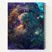 Virgo Zodiac Zeichenwasser-Farbe Design Notizblock (Rückseite)