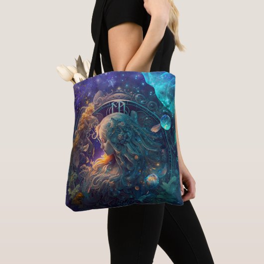 Virgo Zodiac Zeichenwasser-Farbe Design Tasche (Von Nahem)
