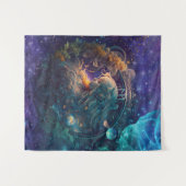 Virgo Zodiac Zeichenwasser-Farbe Design Wandteppich (Vorderseite (Horizontal))