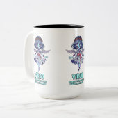 Virgo Zombie Zweifarbige Tasse (Vorderseite Links)