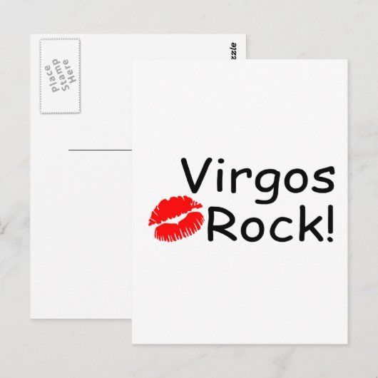 Virgos Rock Postkarte (Vorne/Hinten)