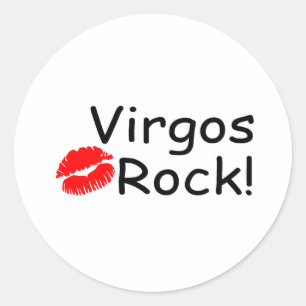 Virgos Rock Runder Aufkleber
