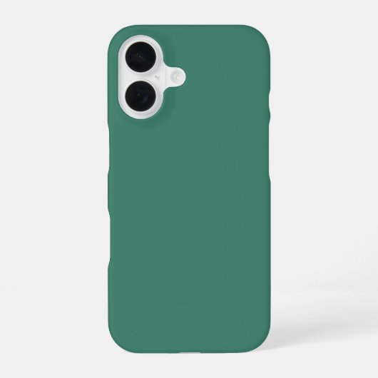 Viridian Solid Color iPhone 16 Hülle (Rückseite)
