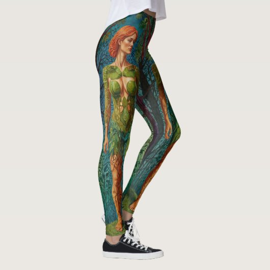 “Viridra’s Portrait” - Veins of the Canopy Leggings (Rechts)
