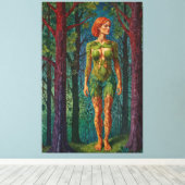 “Viridra’s Portrait” -  Veins of the Canopy    Leinwanddruck (Insitu (Holzboden))