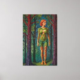 “Viridra’s Portrait” -  Veins of the Canopy    Leinwanddruck