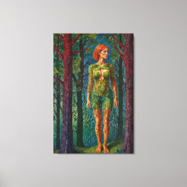 “Viridra’s Portrait” -  Veins of the Canopy    Leinwanddruck