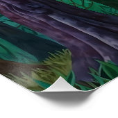 “Viridra’s Portrait” - Veins of the Canopy Poster (Ecke)