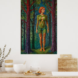 “Viridra’s Portrait” - Veins of the Canopy Poster