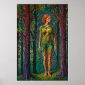 “Viridra’s Portrait” - Veins of the Canopy Poster (Vorne)