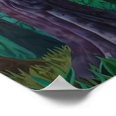 “Viridra’s Portrait” - Veins of the Canopy Poster (Ecke)