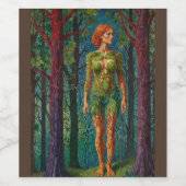 “Viridra’s Portrait” - Veins of the Canopy Weinetikett (Einzelnes Label)