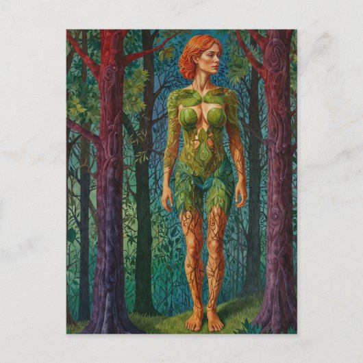 "Viridra’s Portrait" - Venen der Canopy Postkarte (Vorderseite)