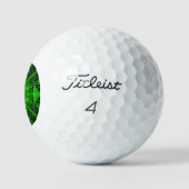 Virisierendes grünes Kaleidoskop, Golfball (Logo)