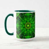 Virisierendes grünes Kaleidoskop, Tasse (Links)