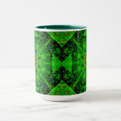 Virisierendes grünes Kaleidoskop, Tasse (Zentrum)